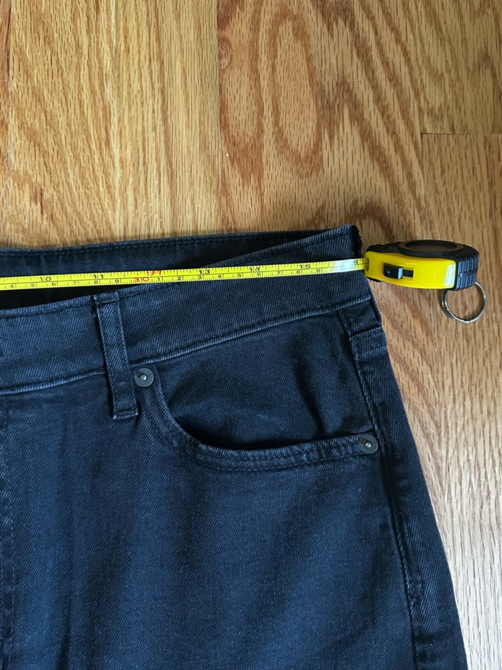 GAP Midi Denim Skirt with Front Slit Gray - Picture 5 of 6